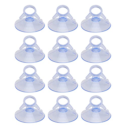 minkissy 12 Stück Zugring Saugnapf Ring Saugnapf Aquarium Saugnapf Clips Aquarium Saugnäpfe Saugnapf Ersatz Kunststoff Fischglas Mehrzweck Feste Glas Saugnapf Pipeline Heizung von minkissy