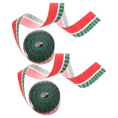 minkissy 2 Rollen Wassermelonen Ripsband mit Drahtkante Obst-motiv Geschenkband für DIY Sommerdekoration Haarbänder Kränze Hitzebeständiges Polyester Schleifenband minkissy 2 Rollen Wassermelonen Ripsband mit Drahtkante Obst-motiv Geschenkband für DIY Sommerdekoration Haarbänder Kränze Hitzebeständiges Polyester Schleifenband von minkissy