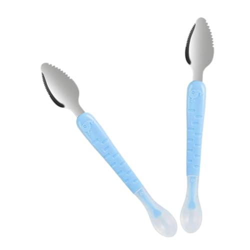 minkissy 2 Stück Dual Head Babyfruchtlöffel und mit Aufbewahrungsbox Leichte und Kompakte Babynahrungs Schaberlöffel für Pürierte Lebensmittel zu Zarten Zähnen und Zahnfleisch minkissy 2 Stück Dual Head Babyfruchtlöffel und mit Aufbewahrungsbox Leichte und Kompakte Babynahrungs Schaberlöffel für Pürierte Lebensmittel zu Zarten Zähnen und Zahnfleisch von minkissy