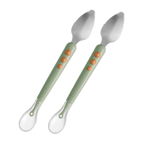 minkissy 2 Stück Fruchtpüree Doppelseitige Fütterlöffel Sicher und Praktisch für Beikosteinführung Leicht zu Reinigen und Tragbar minkissy 2 Stück Fruchtpüree Doppelseitige Fütterlöffel Sicher und Praktisch für Beikosteinführung Leicht zu Reinigen und Tragbar von minkissy