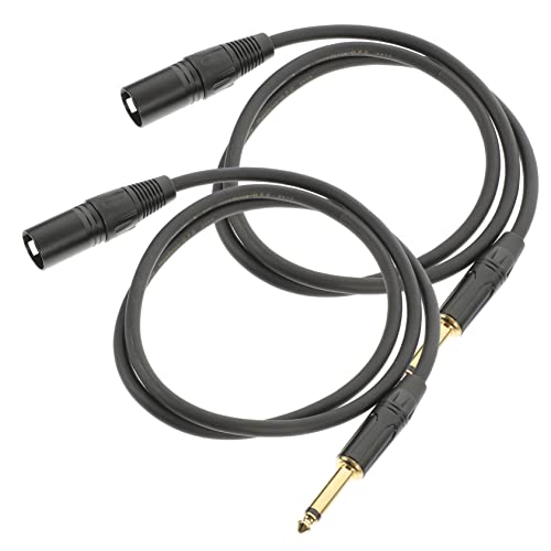 minkissy 2 Stück Xlr zu Adapterkabel Mikrofonkabel für Hochwertige Audioübertragung Kompatibel mit Mikrofonen Mischpulten und Lautsprechersystemen Geräuschreduzierung und Hohe von minkissy