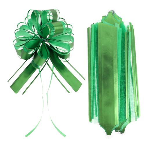 minkissy 20 Stück Teiliges Matte Metallic Pull Bows aus Dekorative Schleifen mit Ball blumen design Einfach zu Befestigen Edle Festtagsdekoration für Hochzeit Shower Party und Büro von minkissy