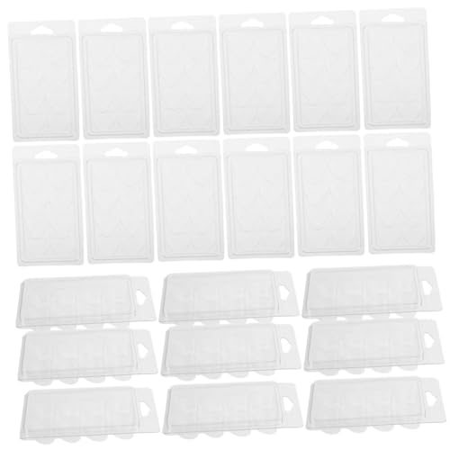 minkissy 25 Stück Haarentfernung Kerze Muschelschale Wachs schmilzt Verpackungsbehälter Wachsschmelze Verpackung Wachs schmilzt Form Wachsschalenbehälter Plastik Transparent von minkissy