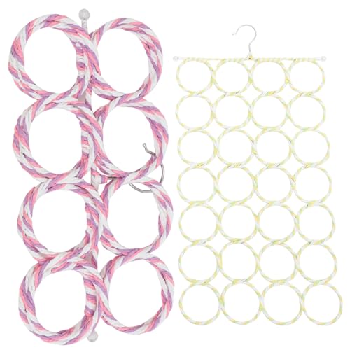 minkissy 2Pcs bird climbing net parrot rope cage net toy hammock parrot swing rope bird toys for conures rope ladder conure toys convenient sittich toy birdcage paper rattan cone tail von minkissy