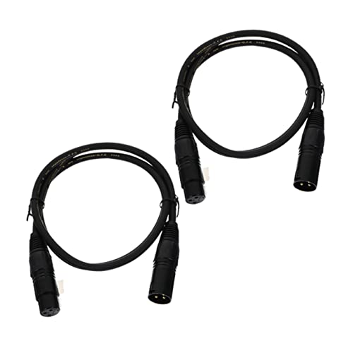 minkissy 2Stücke Xlr Kabel Männlich Weiblich Mikrofonkabel mit Anschlüssen für Bühne Hochzeit Karaoke und Audio Stabile Verbindung Niedrige Verzerrung von minkissy