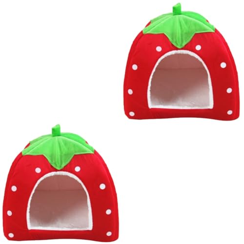 minkissy Faltbares Haustierbett Für Katzen Und Hunde Erdbeerförmiges Haustier-schlafbett Haustier-Reinigung Größe S Rot 2 Stück minkissy Faltbares Haustierbett Für Katzen Und Hunde Erdbeerförmiges Haustier-schlafbett Haustier-Reinigung Größe S Rot 2 Stück von minkissy