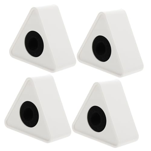 minkissy 4 Stück Teiliges Mikrofon Logo Dreieckig aus Abs mit PVC Schild Tragbare Interview Mikrofonstation Leicht Anzubringen Geeignet für Professionelle Interviews und Konferenzen von minkissy