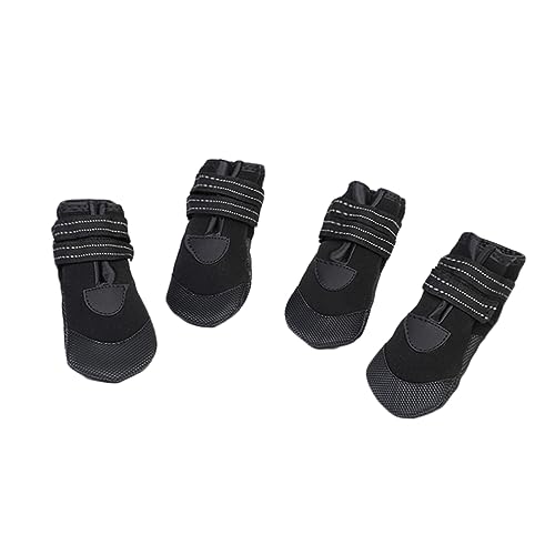 minkissy 4Pcs boots waterproof suit Paw winter warm bootie slippers Dog Nonslip Rubber Sole dog rain boot rubber rain shoes for dog puppy dog shoes protector foot warmer von minkissy