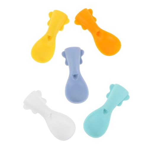 minkissy 5 Stück Teiliges Löffelset für Nahrungsbeutel Einfach zu Bedienen Einhändig und für Fruchtige Breie und Pürierte Nahrung minkissy 5 Stück Teiliges Löffelset für Nahrungsbeutel Einfach zu Bedienen Einhändig und für Fruchtige Breie und Pürierte Nahrung von minkissy