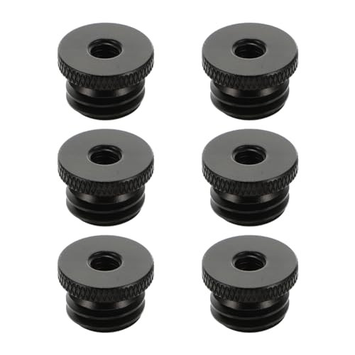 minkissy 6 Stück Mikrofonständer Adapter Schraubenadapter Schwarz Praktisch für Mikrofone und Stative Langlebig und Vielseitig Einsetzbar von minkissy