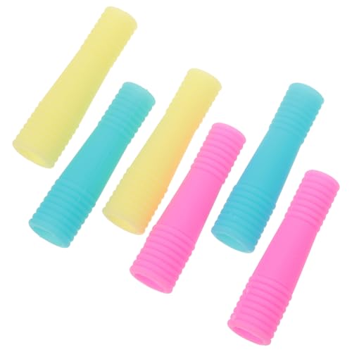 minkissy 6 Stück Pinzetten Scherenschutz Wimpernscheren Pinzas Para Uñas Wimpernpinzettenspitzenschutz Silikon-Scherenhüllen Nagelkunst-Scherenhüllen Silikon-Schutzhüllen Packung von minkissy