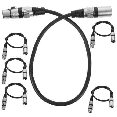 minkissy 6 Stück Xlr Mikrofonkabel Pin Xlr Männlich zu Weiblich Audioverbindungskabel für Performance und Heim Audiosysteme von minkissy