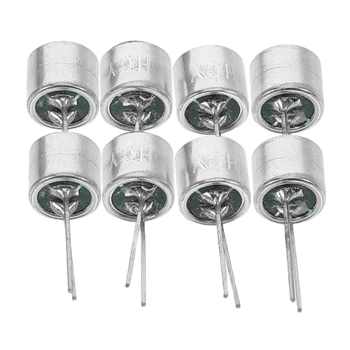 minkissy 8 Stück Teiliges Elektretmikrofon mit Pin Anschluss Hochempfindlicher Kondensatormikrofon Pickup für Sprachaktivierte Sicherheitssysteme Geeignet für Audioüberwachung in Büro und von minkissy