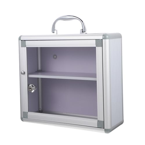 minkissy Abschließbare Medikamentenbox für Haushalt und Arbeitsplatz Mehrschichtiger Medizinschrank mit Großem Fassungsvermögen Langlebige Aufbewahrung Praktische Wandmontage Einfache minkissy Abschließbare Medikamentenbox für Haushalt und Arbeitsplatz Mehrschichtiger Medizinschrank mit Großem Fassungsvermögen Langlebige Aufbewahrung Praktische Wandmontage Einfache von minkissy