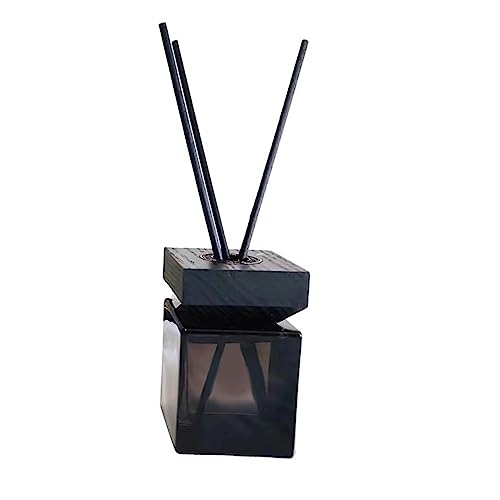 minkissy Aroma Diffusor Flasche Glas Schwarz 100 ml mit Quadratischem Eschenholzdeckel und Rattan Sticks Nachfüllbarer Aromatherapie Diffusor Behälter für Zuhause und Büro 1 Satz Leere Duftflasche minkissy Aroma Diffusor Flasche Glas Schwarz 100 ml mit Quadratischem Eschenholzdeckel und Rattan Sticks Nachfüllbarer Aromatherapie Diffusor Behälter für Zuhause und Büro 1 Satz Leere Duftflasche von minkissy