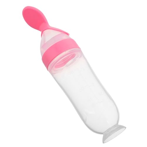 minkissy Babyfütterlöffel aus Lebensmittelechtem Silikon mit Auslaufsicherem Saugnapf Multifunktional für Beikost Spülmaschinenfest Abnehmbar und Strapazierfähig für Neugeborene und von minkissy