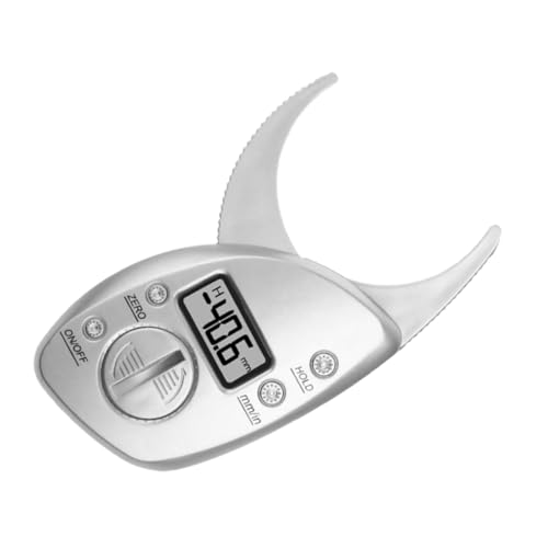 minkissy Digitales Körperfettmessgerät -prozent-messschieber Fettsättel Körperfett Fetttester Körperrechner Bremssattel Körperfettmessinstrument Fettmesser Silver Elektronisches Bauteil von minkissy