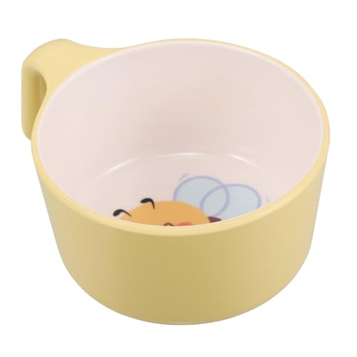 minkissy Frühstücksschale mit Bienenmotiv Unzerbrechliche Leichte Kindergeschirr Schüssel für Kleinkinder Wiederverwendbare Schale mit Griff Vielseitig für Suppe Getreide Pasta Obst für von minkissy
