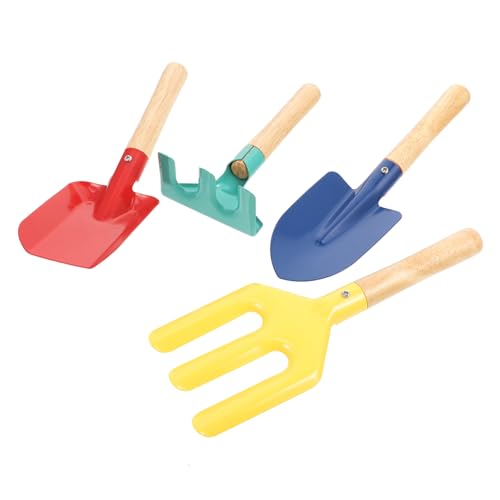 minkissy Gartengeräte Teilig Rostfrei Leichtes Gartenwerkzeug für Mädchen und Jungen Geeignet für Blumen und Gemüsepflanzung Kindgerechtes Gartenspielzeug Zufällige Farbe Zufällige Farbe von minkissy
