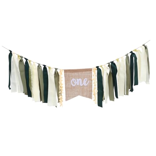 minkissy Geburtstag Hochstuhl Banner Hängende Girlande Fotorequisite für Geburtstagsfeier Vielseitige Deko für Innen und Außen Einfache Anbringung an Wand Fenster Decke von minkissy