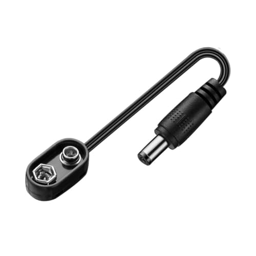 minkissy Guitar Pedal Power Cord Mobile Charging Cable für Effekte Tragbar Flexibles Design Kompatibel mit Effektpedalen Sicheres Externes Positives und Internes Negatives Design für von minkissy