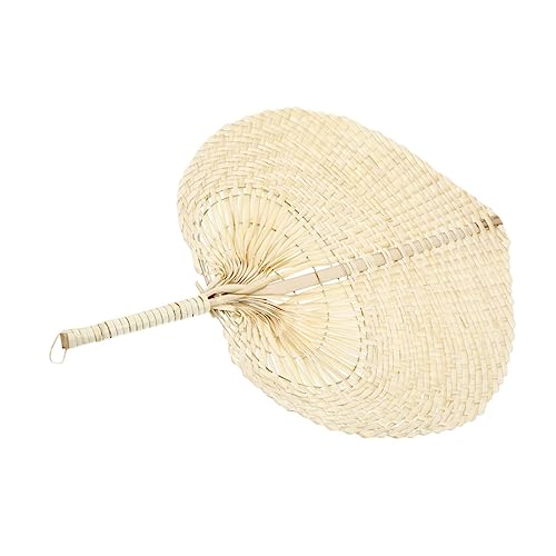 minkissy Handgefertigter Pfirsichfächer Handventilator für Dekorativer Fächer Vintage Fächer für Partys und Strand Vielseitig Einsetzbar von minkissy