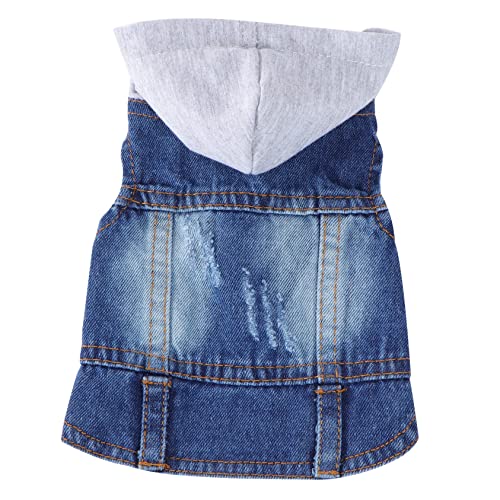 minkissy Haustierwesten Jeansjacke Für Hunde Hundebekleidung Strickmützenbekleidung Haustierzubehör Haustierkleidung Weiß Frühling Und Sommer minkissy Haustierwesten Jeansjacke Für Hunde Hundebekleidung Strickmützenbekleidung Haustierzubehör Haustierkleidung Weiß Frühling Und Sommer von minkissy