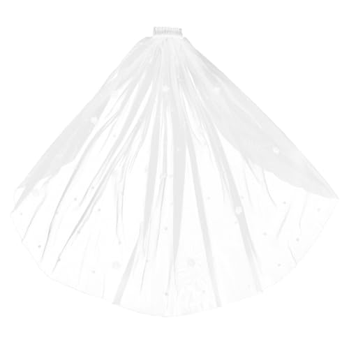 minkissy Hochzeitsschleier weißer Brautschleier Hochzeit Brautschleier mit Kamm Blumenschleier für Bräute Braut Haarschleier Weiches Netz minkissy Hochzeitsschleier weißer Brautschleier Hochzeit Brautschleier mit Kamm Blumenschleier für Bräute Braut Haarschleier Weiches Netz von minkissy