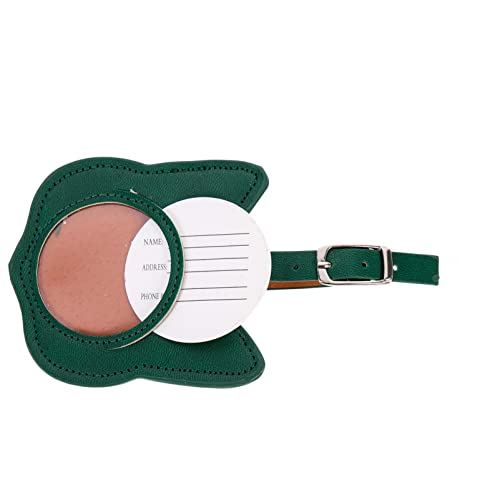 minkissy Katzen Design Gepäckanhänger PU Stylischer Kofferanhänger für Reisen Langlebig und Auffällig zur Identifikation von Gepäck und Handtaschen von minkissy