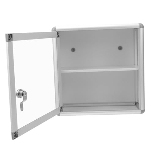 minkissy Medizinischer Wandspeicher Für Notfälle Abschließbarer Organizer Für Tragbare Medizinbox Für Familien Büro Und Outdoor-aktivitäten Wasserfest Aus Aluminium Mehrschichtig von minkissy