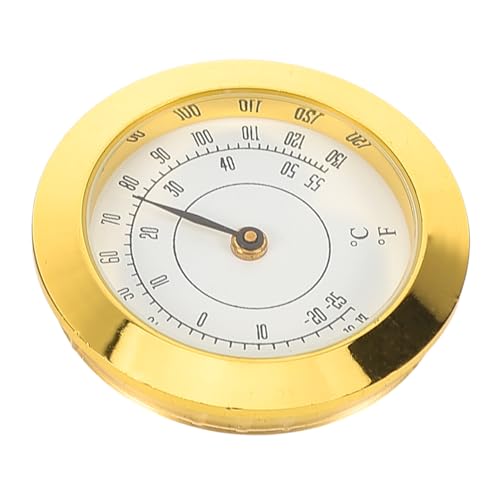 minkissy Metallthermometer Rundes Innenzifferblatt Für Humidortemperatur Analoganzeige Eingelegtes Eingebautes Thermometer Sofort Ablesbare Thermometer Zeigerthermometer Ofenthermometer von minkissy