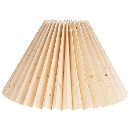 minkissy Plissee Lampenschirm Tuch DIY Falten Plissee Stoffschirm Lampenabdeckung für E27 Tischlampe Wandlampe Stehlampe Wandleuchte Pendelleuchte Kerze Kronleuchter Deckenleuchte Khaki von minkissy