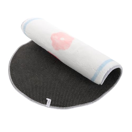 minkissy Rutsch Kinderteppich mit Niedlichem Blumen Bär Design Weiche Spielmatte für Mädchenzimmer rutschfeste Babyzimmer Matte für Schlafzimmer und Spielbereich Pflegeleicht und Gemütlich von minkissy