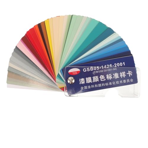 minkissy Standard Farbkarten Farben Paint Sample Cards für Boden und Lackfarbe Karton Farbmusterkarten für Präzises Farbmatching Tragbare Farbkarte für Profi und DIY Anwendung von minkissy