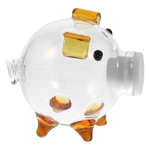 minkissy Transparente Spardose im Süßen Schwein Design Münzbank für Kindergeburtstage Dekorative Piggy Bank für Jungen und Mädchen von minkissy