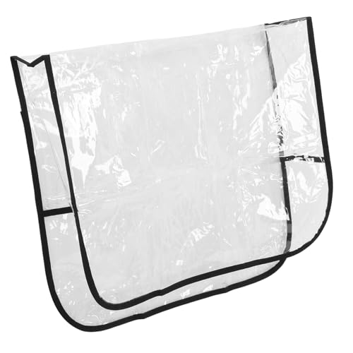 minkissy Transparente Stuhlhussen Für Friseurstühle Quadratische Sitzschutzbezüge Aus PVC Stuhlbezug Für Salonmöbel Einfache Montage Haltbar Leicht Zu Reinigen Schutz Für Stuhllehnen von minkissy