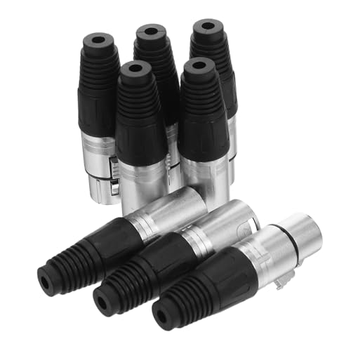 minkissy Xlr Mikrofonstecker Pin Männlich Weiblich Lötversion Audio Kabelstecker für Professionelle Tonübertragung und Studioanwendungen Robust Langlebig von minkissy