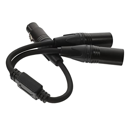 minkissy Xlr Splitter Kabel Xlr Audio Kabel für Mikrofon Dual Male zu Female Geeignet für Mixer Lautsprecher und Recording Anwendungen Schwarze Ummantelung Langlebig und Flexibel von minkissy