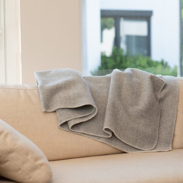 mio eco Große rustikale Kuscheldecke Elbwolle von mio eco