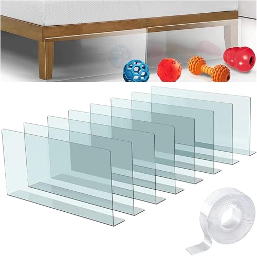 Spielzeugblocker Couch,8 StüCk 40cm L 20cm H Transparente Spielzeugblocker FüR MöBel - Durchsichtiges Blockierbrett Unter Den MöBeln von mioule