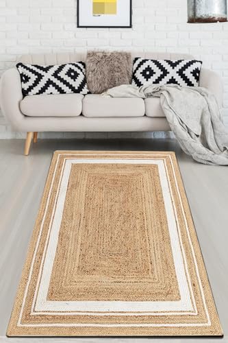 miqna Küchenteppich, rutschfeste Küchenläufer, Waschbarer Küchen Teppich, Schwarz Küchenmatte, Waschbarer Küchen Teppich (Bonda, 80 x 300 cm) von miqna