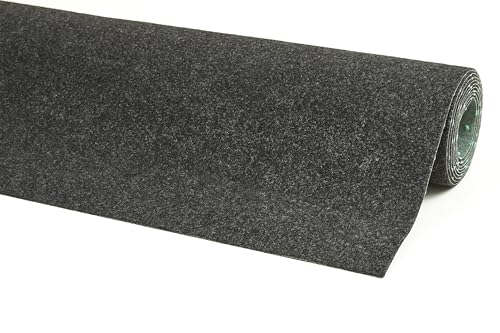 misento Kunstrasen Outdoor mit Noppen - wetterfest und pflegeleicht - geeignet als Balkon Teppich oder Rasenteppich - einfach zu verlegen 67 x 100 cm Anthrazit von Misento