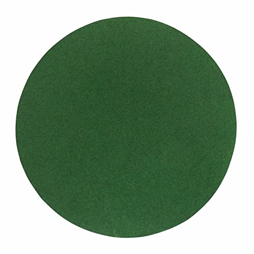 Misento Kunstrasen Rund Poolteppich Rasenteppich mit Noppen Outdoor strapazierfähig pflegeleicht wetterfest 195 cm Rund Grün von Misento