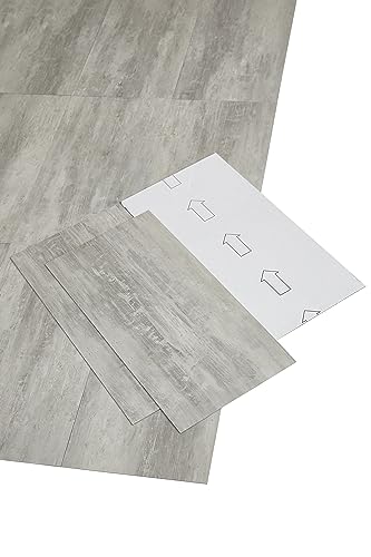 misento Vinylboden selbstklebend 4,46 m² Fliesenoptik, wasserabweisend, PVC Bodenbelag selbstklebend, 24 Fliesen, selbstklebende Bodenfliesen, Grau misento Vinylboden selbstklebend 4,46 m² Fliesenoptik, wasserabweisend, PVC Bodenbelag selbstklebend, 24 Fliesen, selbstklebende Bodenfliesen, Grau von Misento