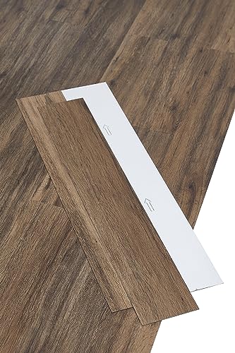 misento Vinylboden selbstklebend 4,46 m² Holzoptik, wasserfest, PVC Bodenbelag selbstklebend, 32 Planken, selbstklebende Bodenfliesen, Rustikal Braun misento Vinylboden selbstklebend 4,46 m² Holzoptik, wasserfest, PVC Bodenbelag selbstklebend, 32 Planken, selbstklebende Bodenfliesen, Rustikal Braun von Misento