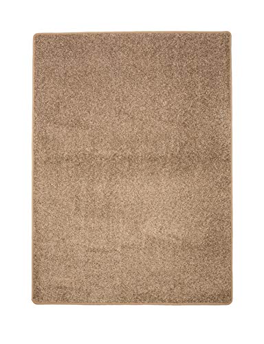 misento Shaggy Hochflor Teppich für Wohnzimmer Langflor, schadstoff geprüft 100 % Polypropylen, aqua 67 x 140 cm von misento