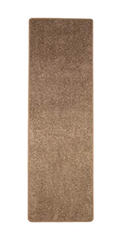 Misento Shaggy Hochflor Teppich für Wohnzimmer Langflor, schadstoff geprüft 100% Polypropylen, braun Bettumrandung: 1x 67 x 250 cm 2X 67 x 140 cm, BU, 289280, bu 1x 67 x 250 cm - 2x 67 x 140 cm von misento