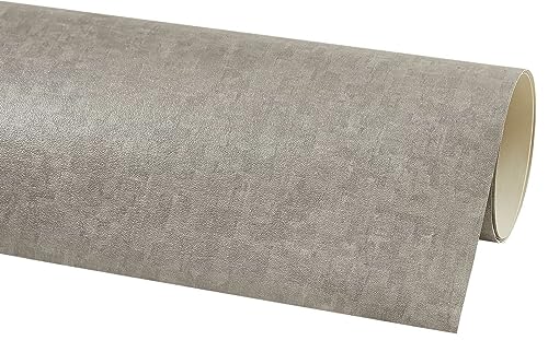 misento Vinylboden CV Bodenbelag - Holzoptik Betonoptik - 200 cm Breit - 0,7 mm Stärke - Pflegeleicht - Allover Grau - 200 x 350 cm von misento