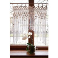 Makramee Vorhang Fenster Makramee-Wandkunst Wandbehang von mislanascreativas