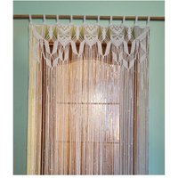 Makramee Vorhang. Handarbeit. Wandbehang, Weißer Hochzeitsmakramee. Türvorhang von mislanascreativas